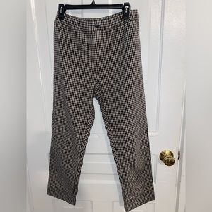 Gingham pattern pants